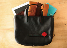 mono × maware Leather cycle tote bag